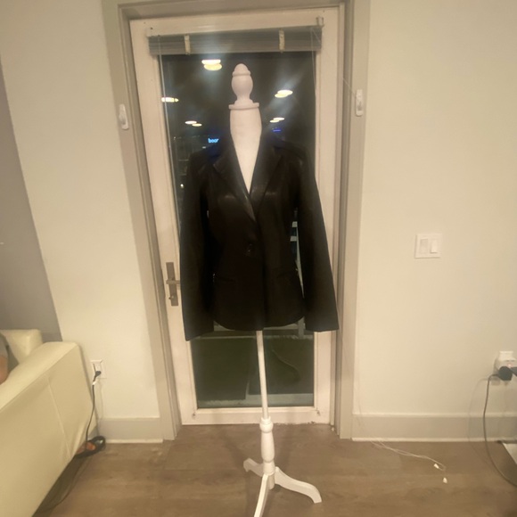 Marc New York Black Leather Jacket. New w/o tags. - Picture 2 of 9